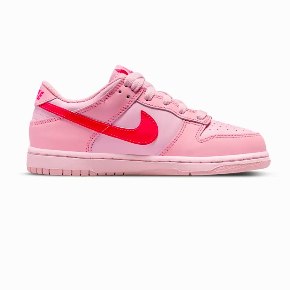 NIB Little Kids Nike Dunk Low in Hyper Pink/Medium Soft Pink